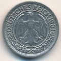 Веймарская республика 50 рейхспфеннигов 1931 год (A)