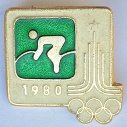 Значок. Олимпиада. Москва 1980. Велоспорт