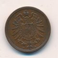 Германия 2 пфеннига 1876 год (F)