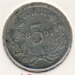 ЮАР 3 пенса 1897 год