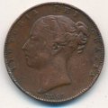 Великобритания 1 фартинг 1845 год