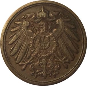 Германия 1 пфенниг 1913 год (F)