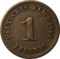 Германия 1 пфенниг 1913 год (F)