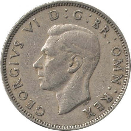 Великобритания 2 шиллинга (1 флорин) 1950 год - Роза Тюдоров