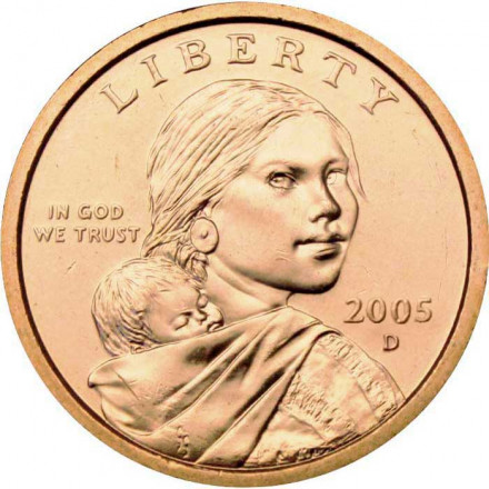 США 1 доллар 2005 год - Парящий Орёл (D)
