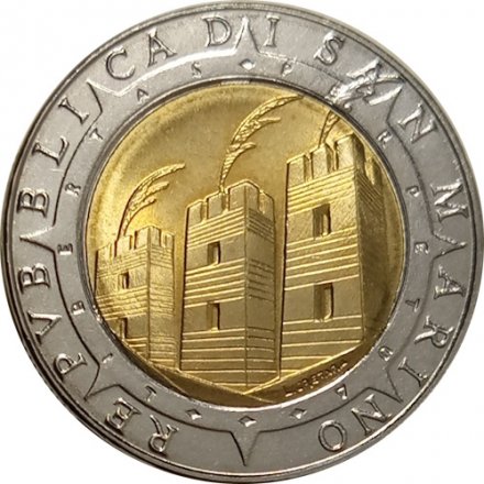 Сан-Марино 500 лир 1992 год - 500 лет открытию Америки