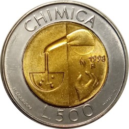Сан-Марино 500 лир 1998 год - Химия