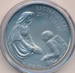 Венгрия 2000 форинтов 2014 год - 25 лет Мальтийскому ордену в Венгрии