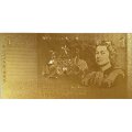 Сувенирная банкнота Австралия 1 доллар (золотые) - UNC