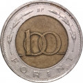 Венгрия 100 форинтов 1997 год (Би-металл)