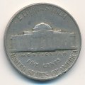 США 5 центов 1949 год - Томас Джефферсон (Филадельфия)