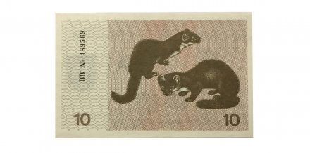 Литва 10 талонов 1991 год (с надписью) - UNC
