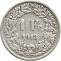 Швейцария 1 франк 1913 год
