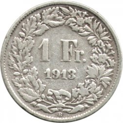 Швейцария 1 франк 1913 год