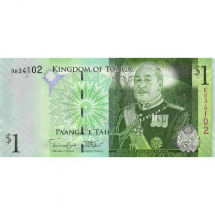 Тонга 1 паанга 2009 год - Король Георг Тупоу V. Горбатый кит UNC