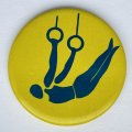 Значок. Виды спорта. Спорт. Гимнастика Кольца