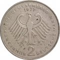 ФРГ 2 марки 1977 год (J) - Теодор Хойс, 20 лет Федеративной Республике (1949-1969)