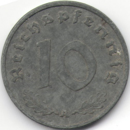 Третий Рейх 10 рейхспфеннигов 1940 год (A)