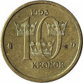 Швеция 10 крон 1993 год