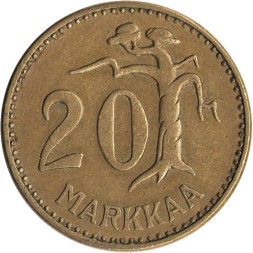 Финляндия 20 марок 1955 год