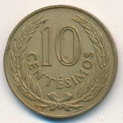 Уругвай 10 сентесимо 1960 год