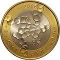 Финляндия 5 евро 2008 год - 100 лет науке и исследованиям