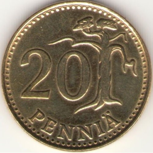 Пенний. Финляндия 20 пенни, 1982. 20 Pence. 20 Пенни Финляндия 19 век. Монеты Финляндии 5 марок 1993 года.