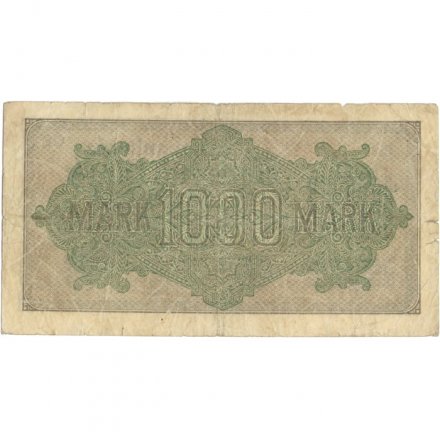 Германия (Веймарская Республика) 1000 марок 1922 год - Красный номер - F