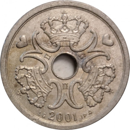 Дания 1 крона 2001 год