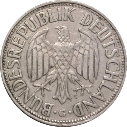 ФРГ 1 марка 1960 год (G)