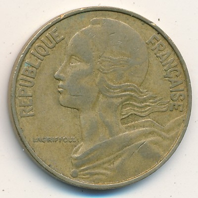 Франция 20 сантимов 1963 год - Марианна