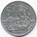Новая Зеландия 50 центов 1978 год - Парусник «ENDEAVOUR»