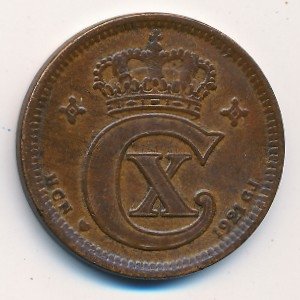 Дания 5 эре 1921 год