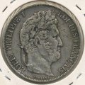 Франция 5 франков 1845 год