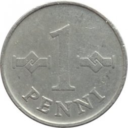 Финляндия 1 пенни 1970 год