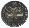 Нидерланды 10 евро 1997 год - Питер Хофт (жетон) 