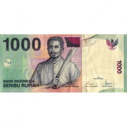 Индонезия 1000 рупий 2000 (2006) год - Капитан Паттимура (Томас Матулеси). Молуккские острова - VF