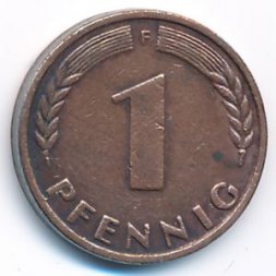 ФРГ 1 пфенниг 1948 год (F)