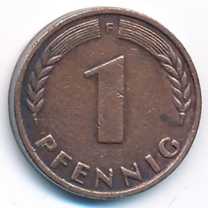 ФРГ 1 пфенниг 1948 год (F)