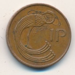 Монета Ирландия 1 пенни 1978 год