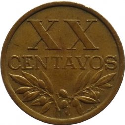 Португалия 20 сентаво 1968 год