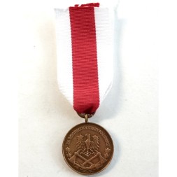 Медаль &quot;За заслуги в пожарном деле&quot; 3 степени. Польша