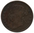 Стрейтс-Сетлментс 1 цент 1874 год