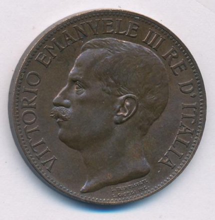 Италия 10 чентезимо 1911 год