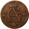 Швеция 1/4 скиллинга 1807 год