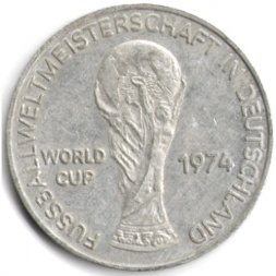 Жетон Германия (ФРГ) Кубок Мира по Футболу в Германии 1974 FIFA (ФИФА)