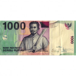 Индонезия 1000 рупий 2000 (2005) год - Капитан Паттимура (Томас Матулеси). Молуккские острова - VF
