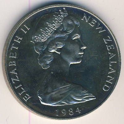 Новая Зеландия 1 доллар 1984 год - Чёрный Робин (Остров Чатем) (медь-никель)