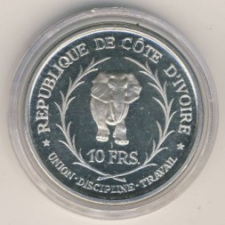 Монета Кот-д`Ивуар 10 франков 1966 год