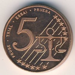 Кипр 5 евроцентов 2004 год